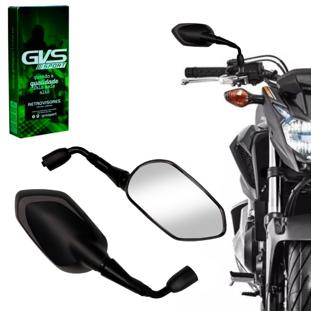 Retrovisor Modelo Tiger Sport 660 Haste Curta Lançamento Gvs em Oferta na Shopee