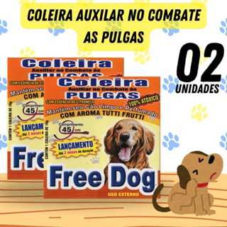 2 Coleira Anti Pulga Cachorro Gato Free Dog Cat Filhote em Oferta na Shopee