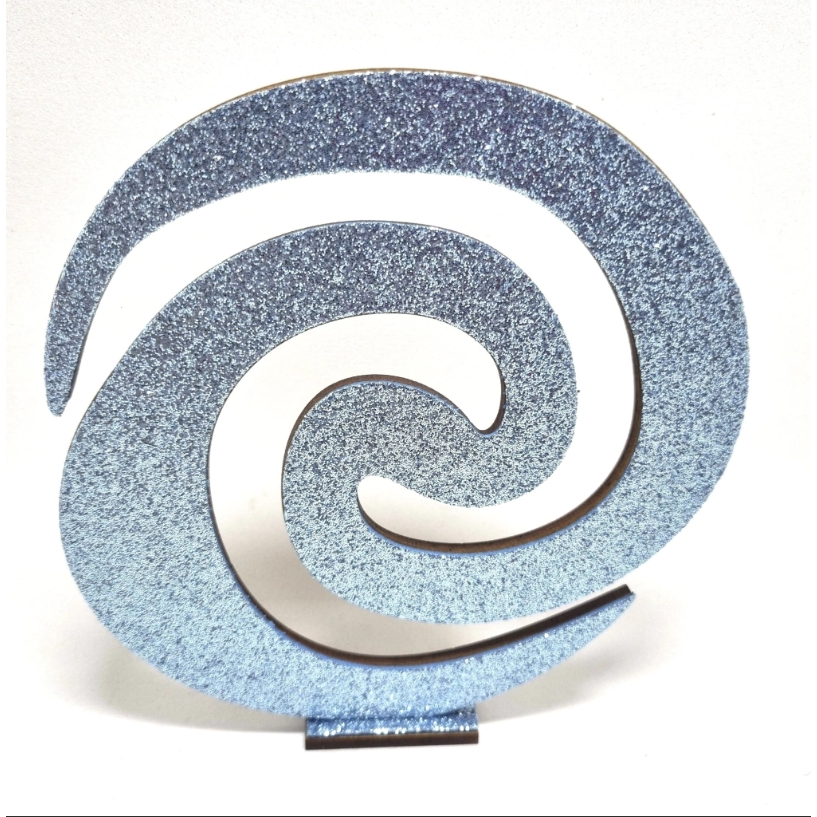 Plano de Fundo Glitter Azul Símbolo Moana (15 cm)