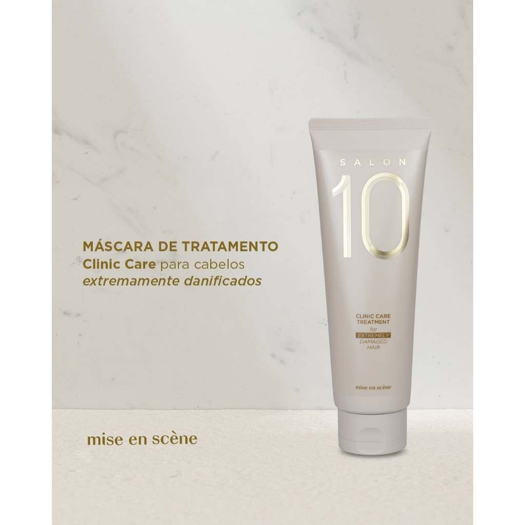 Detalhes do Mise en Scène - Salon 10 Clinic Care Treatment for Extremely Damaged Hair - Máscara 250ml (Grossos)