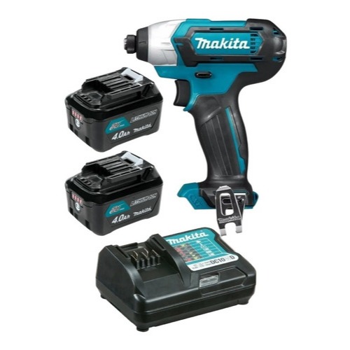 Parafusadeira de Impacto Makita 12V TD110DZ C/ 2 Baterias 4Ah e Carregador Bivolt