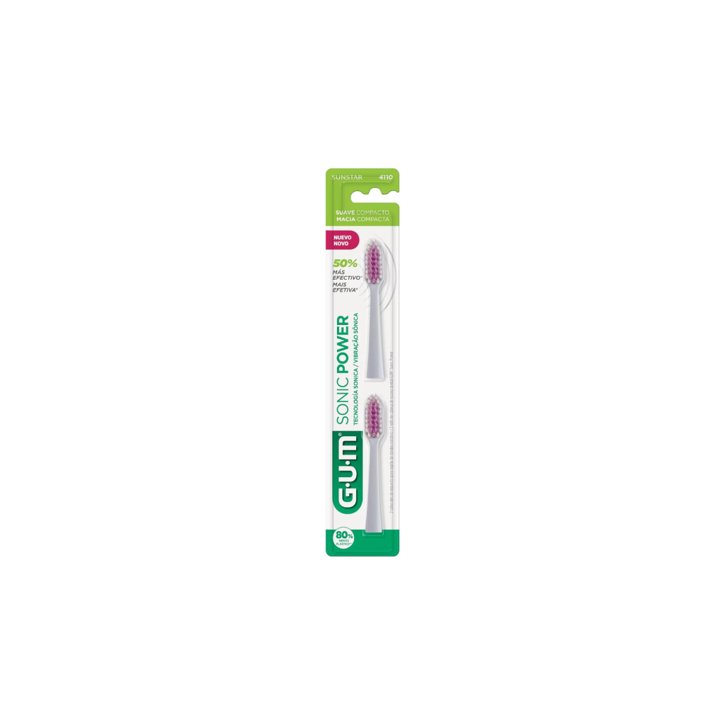 Refil Escova Dental Sonic Deep Clean Cerdas Macias - GUM em Oferta na Shopee