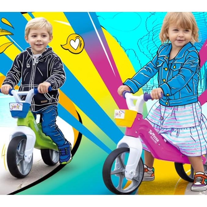 Bicicleta Infantil Sem Pedal Equilíbrio Menina Menino Bicicletinha Roda Emborrachada Banco Ajustável