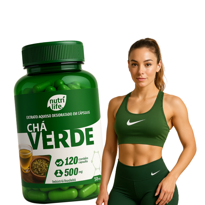 1UN Chá Verde- 120 capsulas 500Mg- Ajuda na perda de Gordura- a pronta entrega