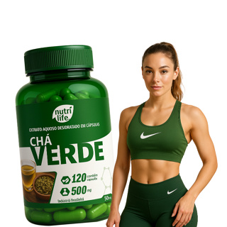 1UN Chá Verde- 120 capsulas 500Mg- Ajuda na perda de Gordura- a pronta entrega em Oferta na Shopee