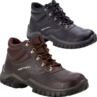 BOTA SEGURANÇA EPI ESTIVAL WO1003 LINHA WORK RENO EM COURO LISO BICO PVC E SOLADO BIDENSIDADE em Oferta na Shopee