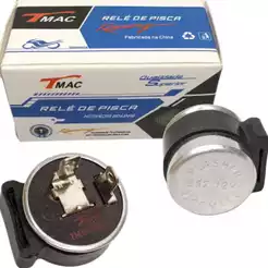 Rele de Pisca Motos Universal 2 Pinos 12v Redondo Cg Titan Fan