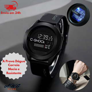 Relógio Digital Masculino Esportivo C-SHOCK Resistente Multifuncional com Luz de Led A Prova de Água em Oferta na Shopee