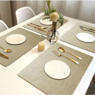 6 Jogo Americano Areia Impermeável Pvc 6 Lugares em Oferta na Shopee