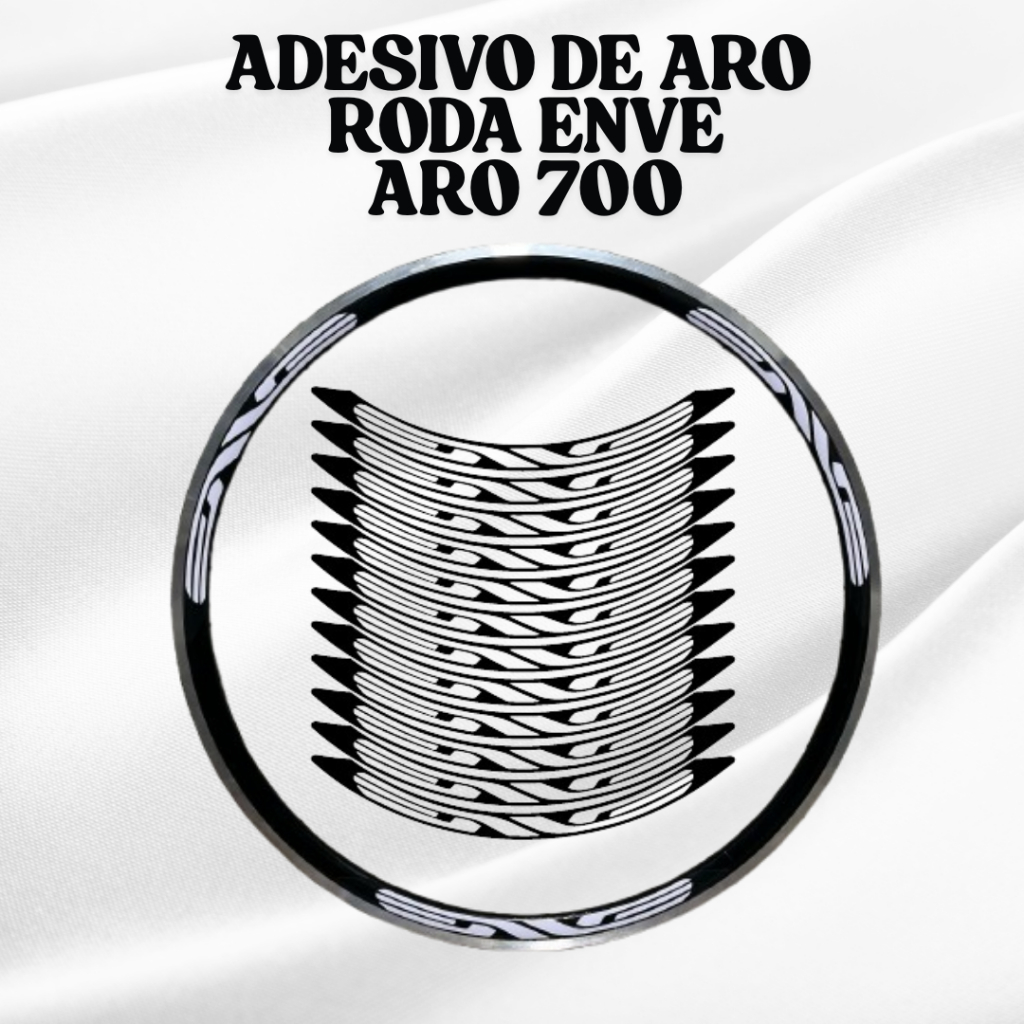 Adesivo de aro rodas ENVE para speed aro 700 medida 20mm COR BRANCA 12 unidades
