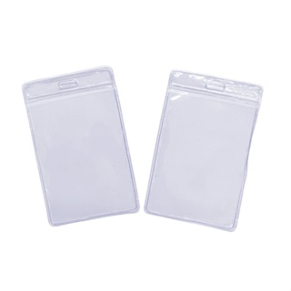 Porta Crachá Bolsa Plástica Pvc Transparente - 100 Unidades em Oferta na Shopee