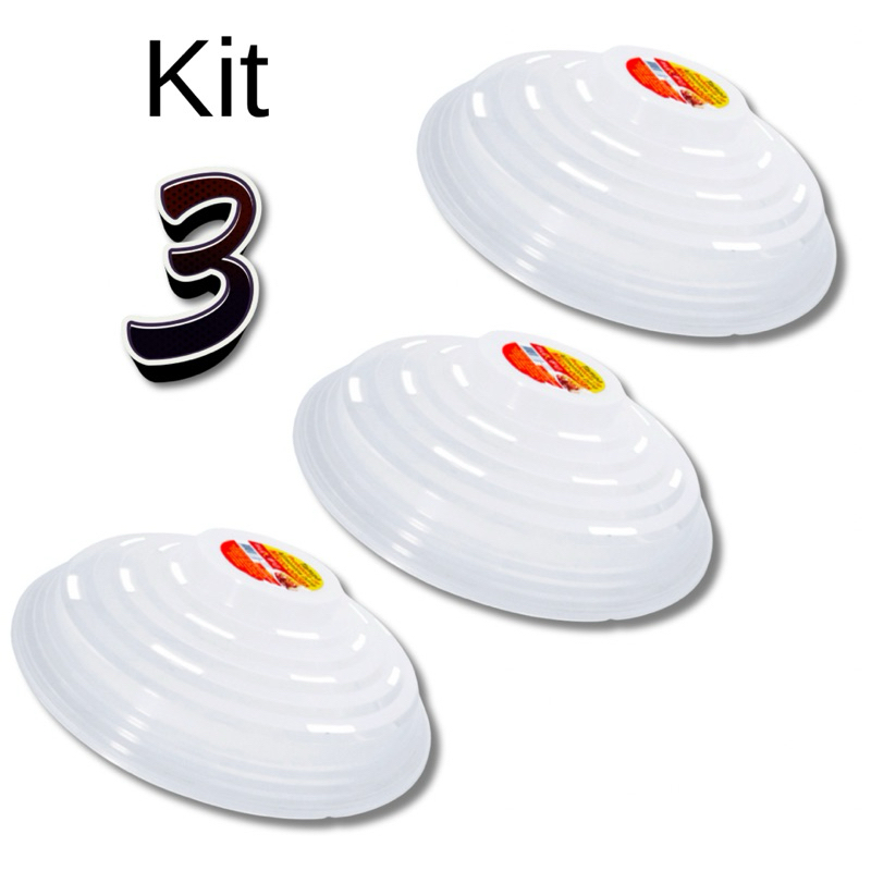 Tampa Para Micro-ondas Protetora De Alimentos Cozinha Comida 25,5cm