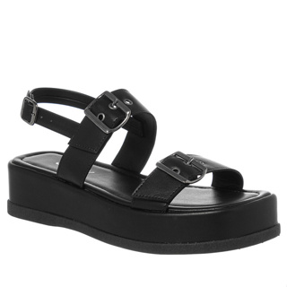 Sandália Papete Fivelas Ajustável Moda Flatform Confortável Lançamento Macio Leve Marrom Leve Verão em Oferta na Shopee