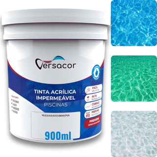 Tinta Acrílica Impermeável Para Piscina De Alvenaria 900ml em Oferta na Shopee