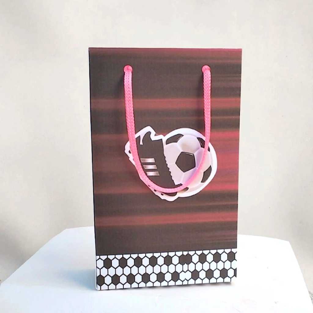 Kit Sacolinha Surpresa Festa Infantil Personalizados FUTEBOL FEMININO ROSA | Lembrancinhas | Aniversário | PEGUE E MONTE