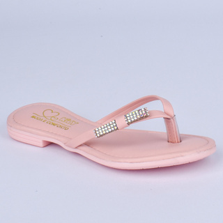 Sandália Rasteira Infantil Kidy Flat Nude com Tereré Menina Juvenil Rasteirinha Com 2 Pulseiras em Oferta na Shopee