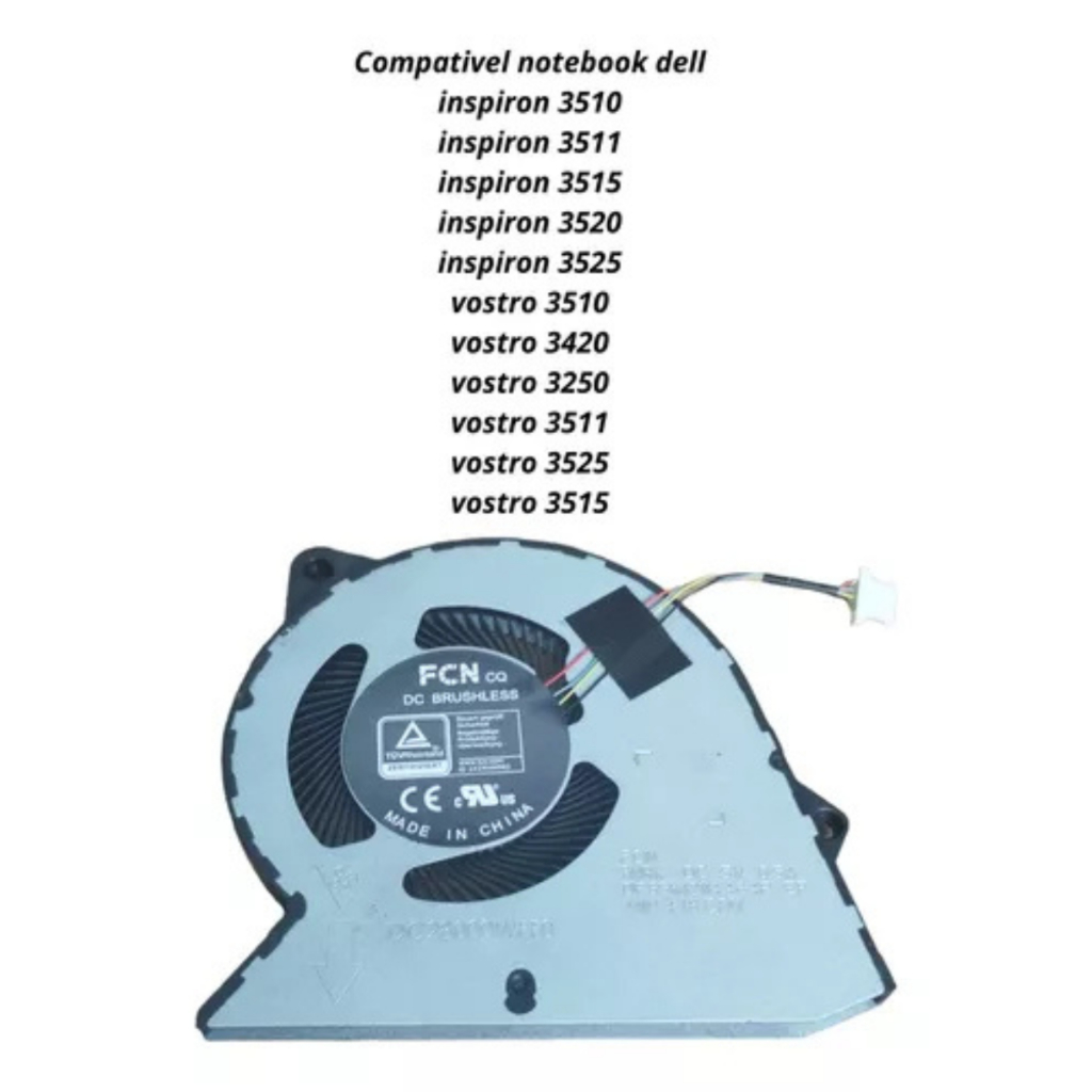 Cooler Ventoinha Para Notebook Dell Vostro 15 3515 P112f005