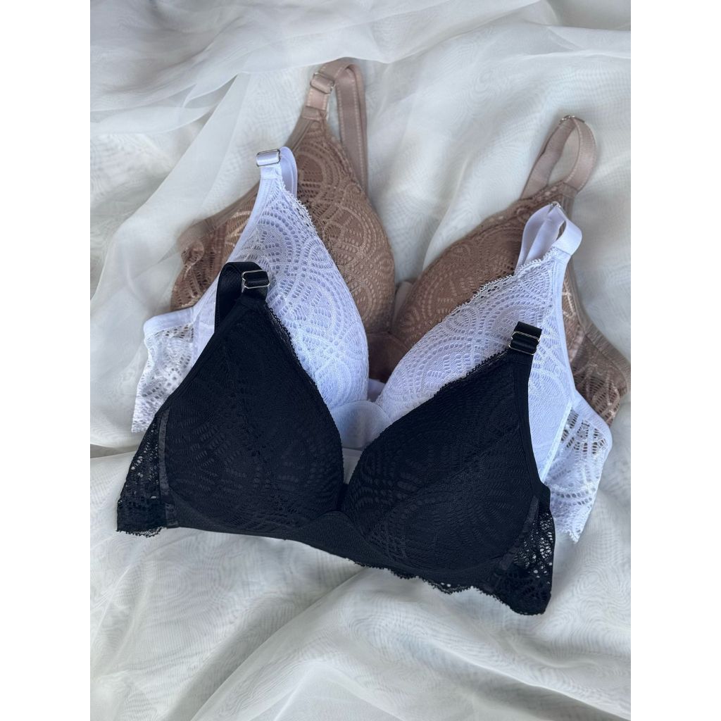 Sutiã C/ Bojo Soft Não Amassa Reforçado Elástico Alça Ajustável Renda em Oferta na Shopee