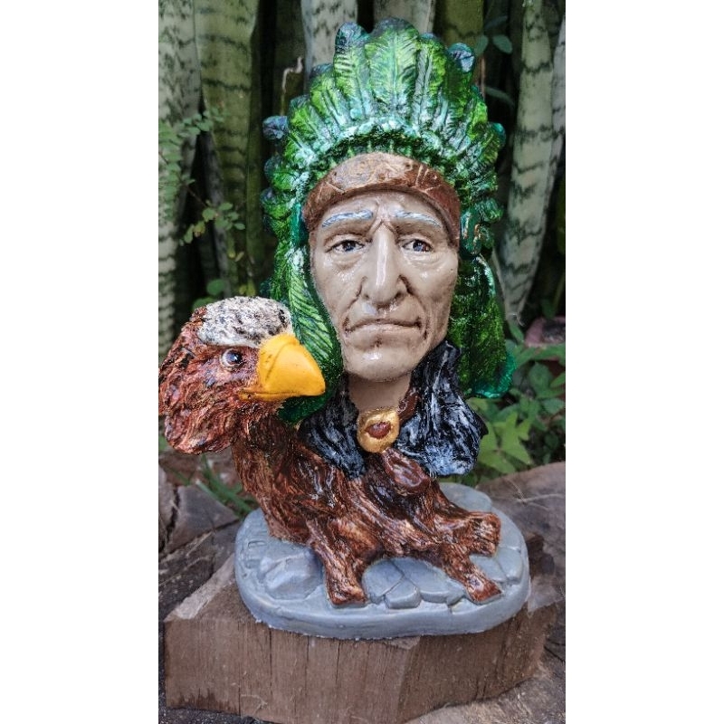 busto caboclo pena verde