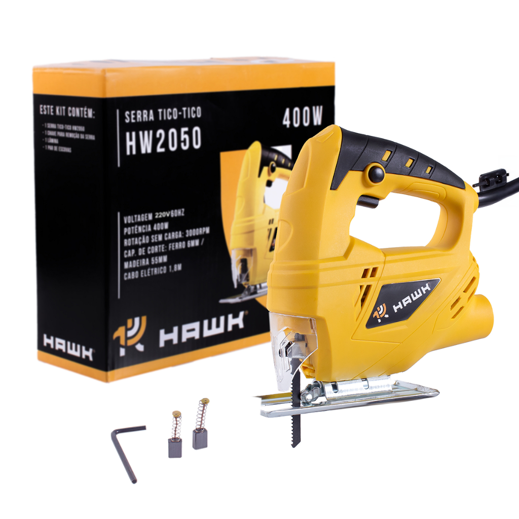 Serra Tico Tico 400W Profissional com Serrinha Lamina de Corte Hawk HW2050 - Home & Living