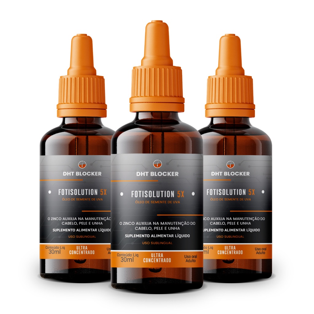 DHT Blocker 3 Unidades Original 30 ml Cada em Oferta na Shopee