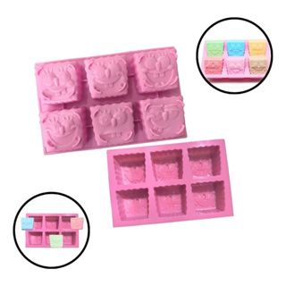 Molde Silicone Sabonete Artesanal Criativo Infantil Modelo Quadrado Para Presente Bob Esponja em Oferta na Shopee