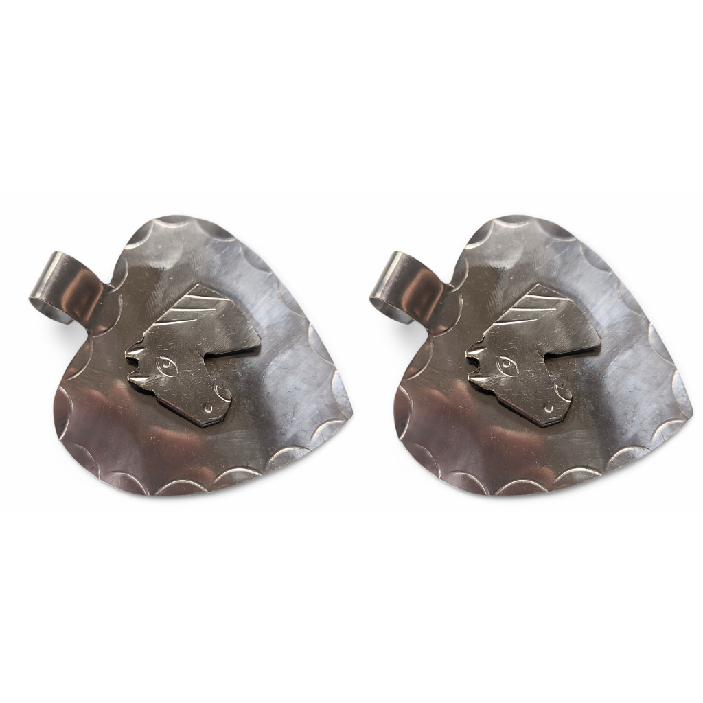 dois medalhão medalha peitoral imagem cavalo - oferta