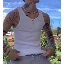 DEU A LOKA NO PATRÃO PROMOÇÃO RELAMPAGO Camiseta Regata Masculina Modelo Americano Ribana Canelada Justa