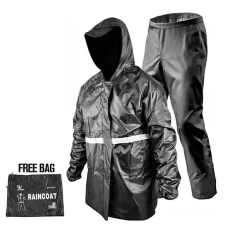 Conjunto Capa De Chuva Para Motoqueiros Ciclistas Impermeável Calça Jaqueta C/ Capuz Envio Rápido em Oferta na Shopee