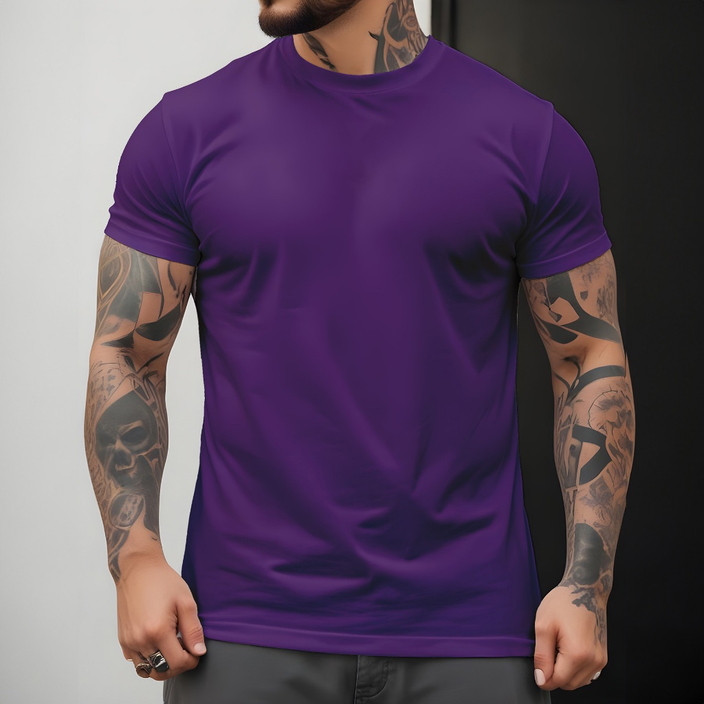 Camiseta LISA BASICA T-Shirt Masculina Diverse Estilos Manfinity 100% Algodão