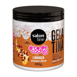 Gelatina Linhaça Todecacho Definição e Brilho Salon Line 550g em Oferta na Shopee