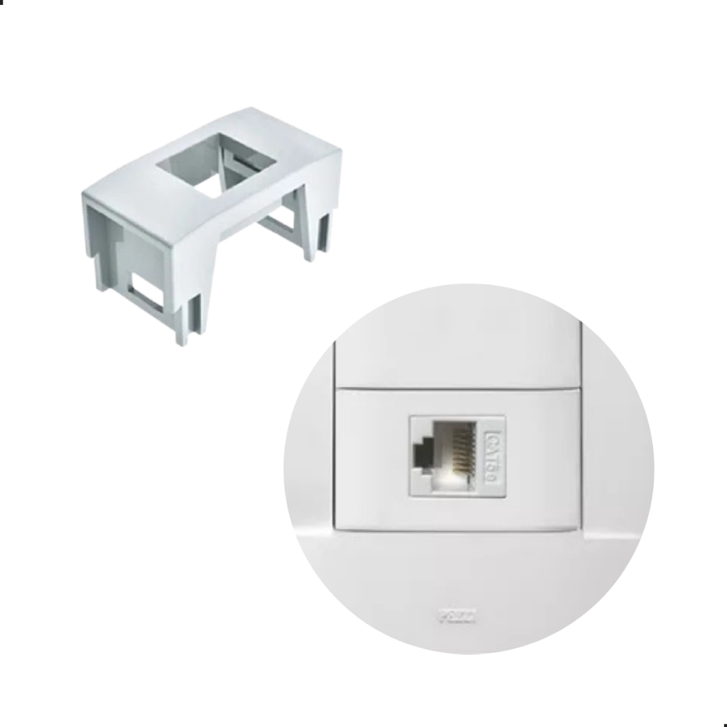 Keystone Branco Preto Conector RJ45 Fêmea Cat6 Cat5e UTP IDC T568A/B Bloco Pezzi Qtmov Tomada Jack