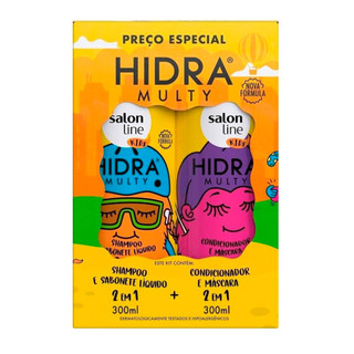 Kit Shampoo + Condicionador Hidra Multy Kids Salon Line 300ml em Oferta na Shopee