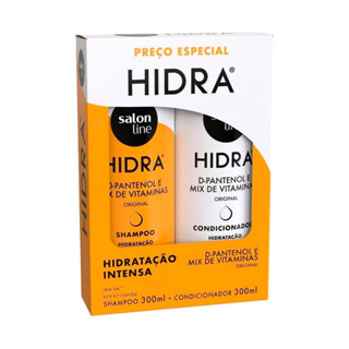 Kit Shampoo e Condicionador Hidra D-Pantenol e Mix de Vitaminas Salon Line 300ml