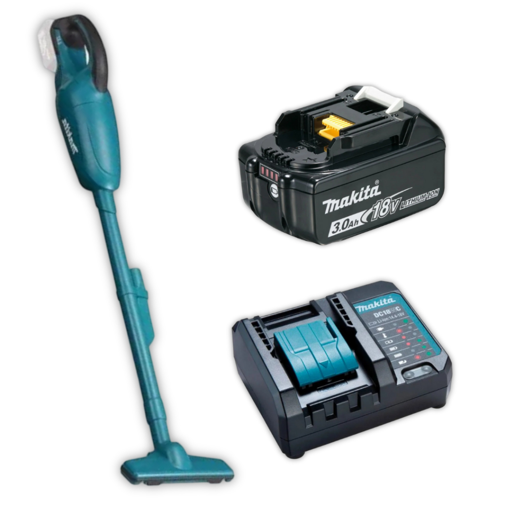 Aspirador De Pó Makita 18v + Carregador Bivolt + Bateria 3ah