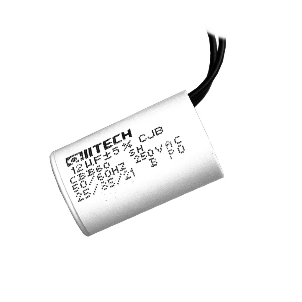 Capacitor 12uf 250V 2 Fios para Portão Eletrônico