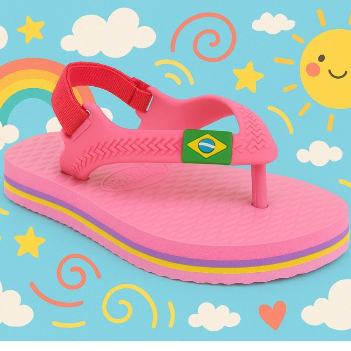 Chinelo Bebe Elastico de dedo Antiderrapante Confortavel Lançamento Menino Menina Dia a Dia