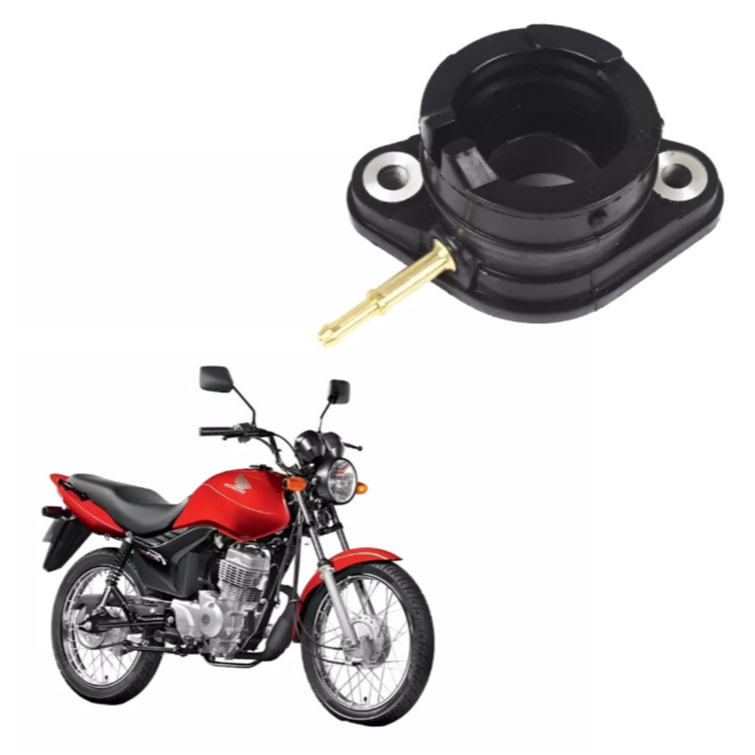Coletor Carburador Com Catalisador Fan 125 Titan 150