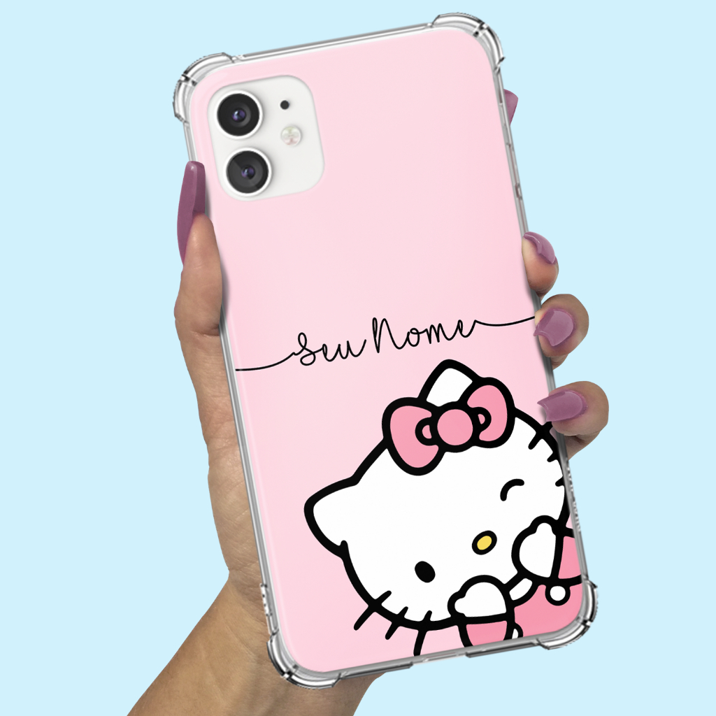 Capa Capinha para Samsung Galaxy A01 A02 A03 A03s A03 Core A04 A04s A04e A05 A05s A06 Anti-impacto Hello Kitty 1