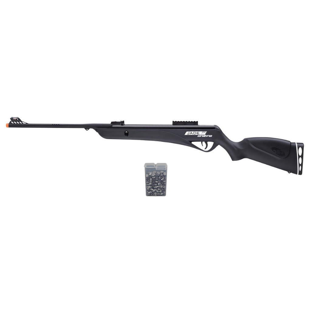 Carabina de Pressão Jade Pro Nitro Preta 5.5mm - CBC + Chumbo em Oferta na Shopee