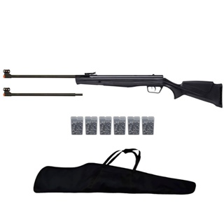 Carabina Pressão Black Panther Dual Caliber Nitro 60kg 10609GP 4.5/5.5mm - Beeman + Acessórios em Oferta na Shopee