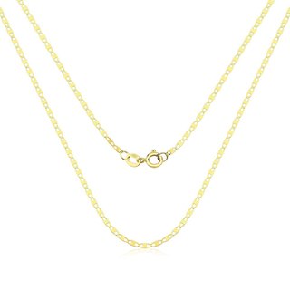 Corrente Piastrine de Ouro 18k com 1mm modelo Unissex