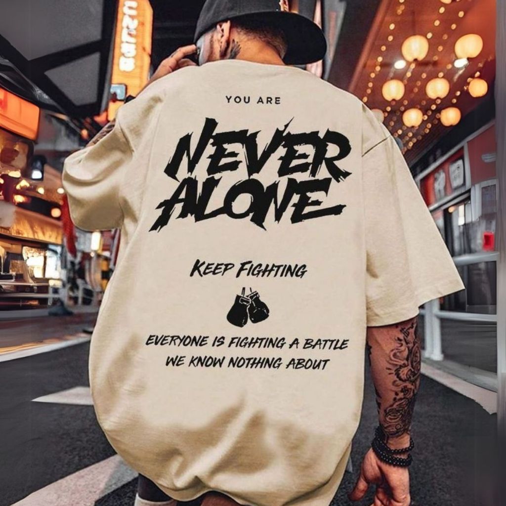 Camiseta Modelo Oversized Casual Treino Motivacional Acadêmia Algodão Premium Esportiva