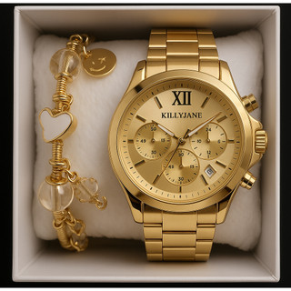 Relógio Feminino A Prova D'água metal Dourado Rose-