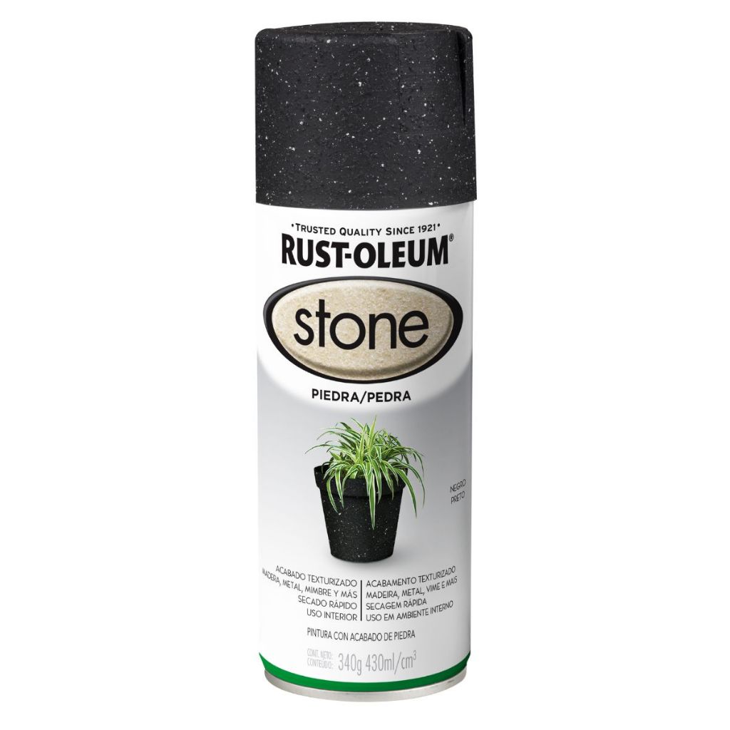 Tinta Spray Stone Efeito Pedra  Preto Rust Oleum em Oferta na Shopee
