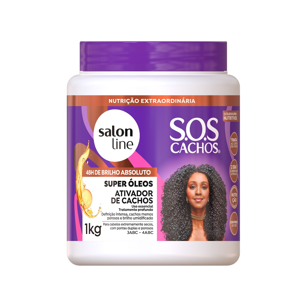 Ativador de Cachos SOS Cachos Super Óleos Salon Line 1kg