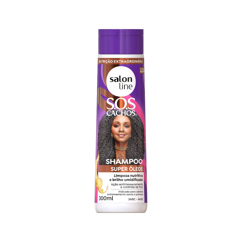 Shampoo SOS Cachos Super Óleos Salon Line 300ml em Oferta na Shopee