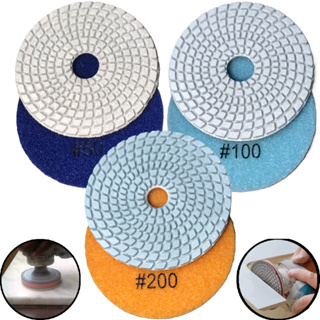 3 Lixa Diamantada Brilho D'Agua Grão 50 100 200 P/ Acabamento Porcelanato Mármore Granito Marmoraria em Oferta na Shopee