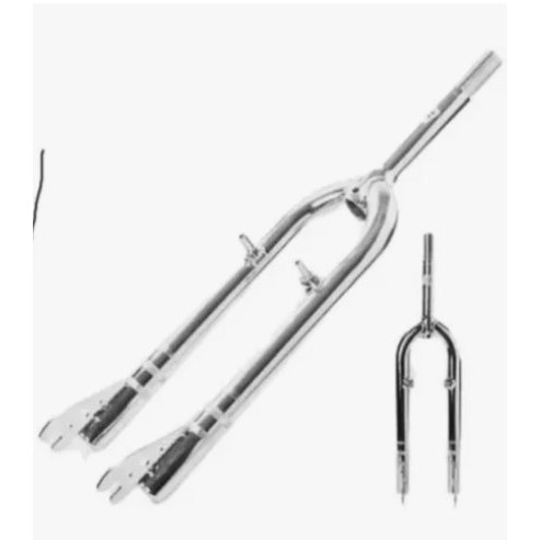Garfo Bike Aro 24 Aço Carbono Cromado Freio V.brake.