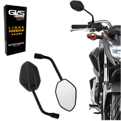 Retrovisor Gvs Moto Para Nova Cb Twister Lente Convexa Promoção